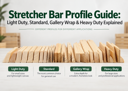 Stretcher Bar Profile Guide: Light Duty, Standard, Gallery Wrap & Heavy Duty Explained