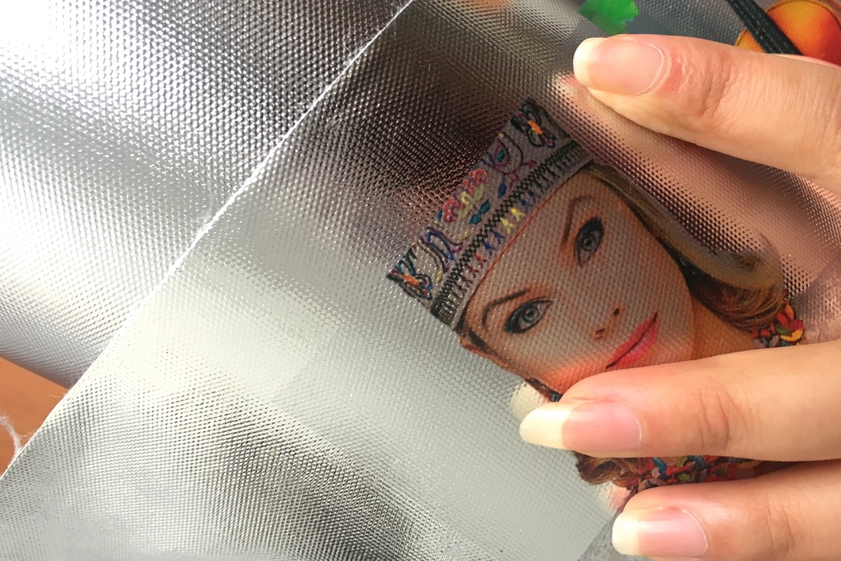 UV printable canvas tested for ink adhesion flexibility and stretching performance