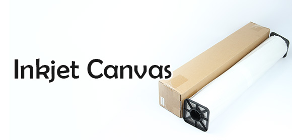 Inkjet printable canvas rolls for professional wide-format printing