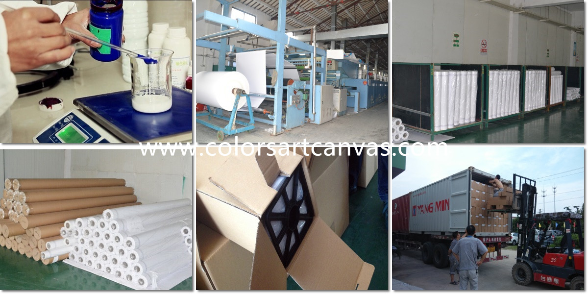 Canvas coating factory