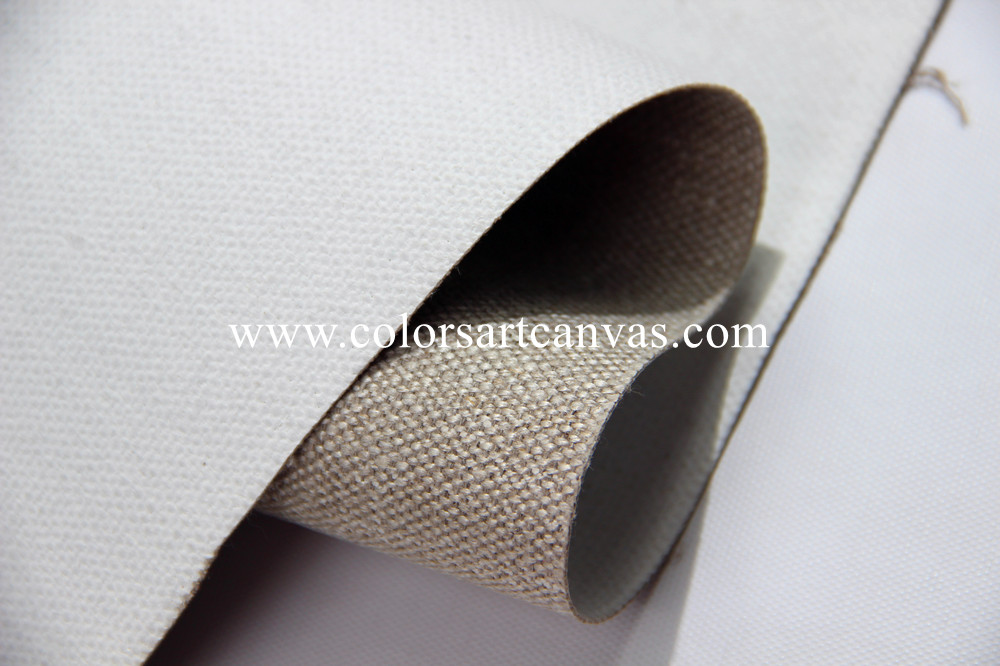 Heavy duty Linen Canvas Roll 650gsm with coarse grain
