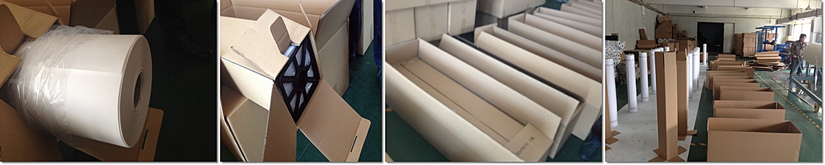 Canvas roll packing