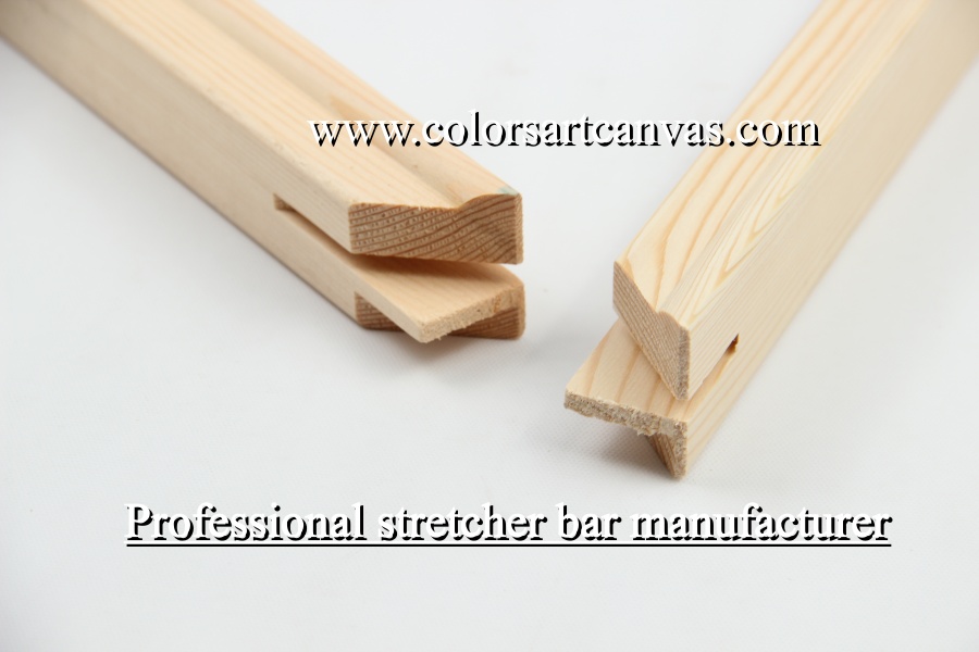 Pine canvas stretcher bar tongue and groove joint machining and assembly