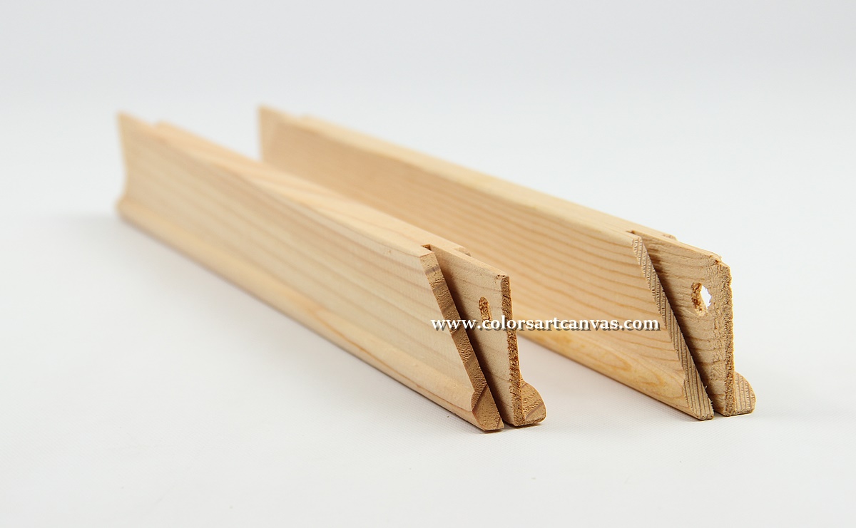 18 mm x 38 mm pine stretcher bars for professional canvas frame production