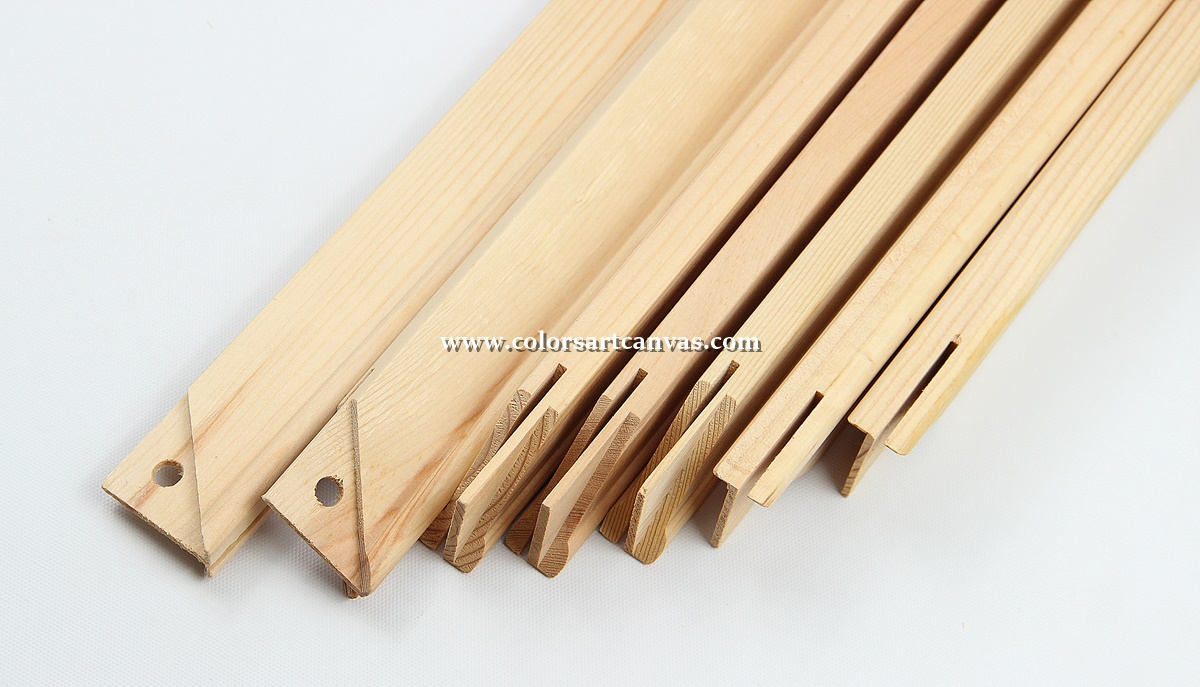 Consistent 18 mm x 38 mm stretcher bar profiles and machined ends