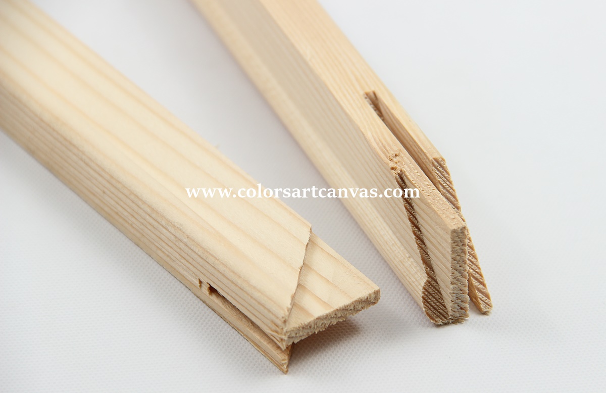17mm x 38mm wooden stretcher bar profile detail