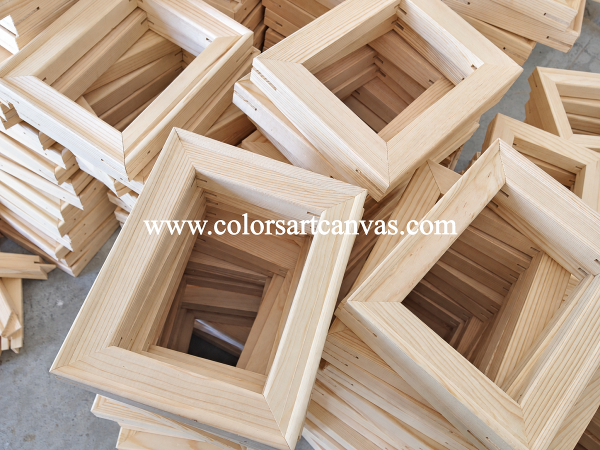 assembled pine canvas stretcher frames