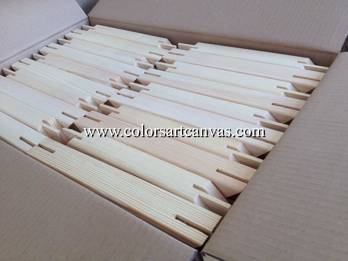 wholesale pine stretcher bars packed for export