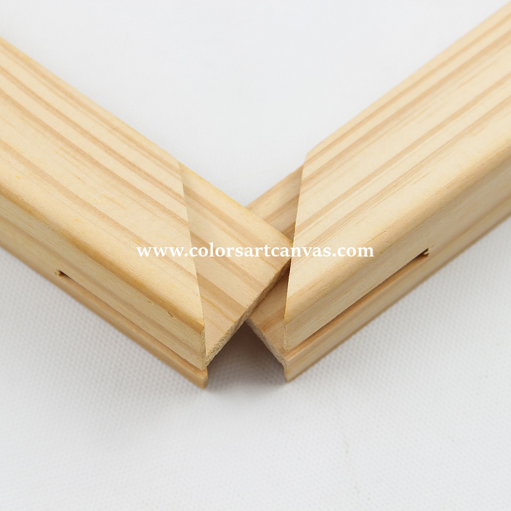 32mm x 32mm New Zealand Pine Sloped Profile Gallery Wrap Stretcher Bars