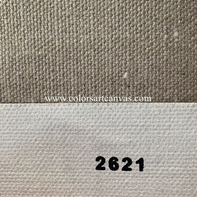 Heavy duty Linen Canvas Roll 650gsm with coarse grain