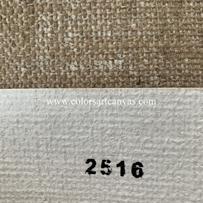 Triple Primed Artist Canvas Roll 1.7m Wide - Rough Texture, Pure Jute,790gsm