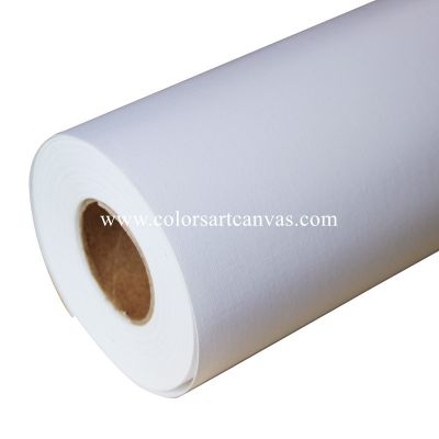 Waterproof Glossy Poly Cotton Canvas Roll For Eco Solvent Printing