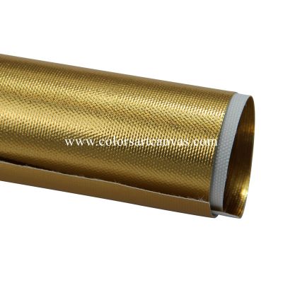 Metallic gold canvas roll