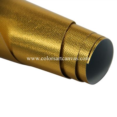 ECO-SOLVENT GLOSSY GOLDEN POLYESTER CANVAS
