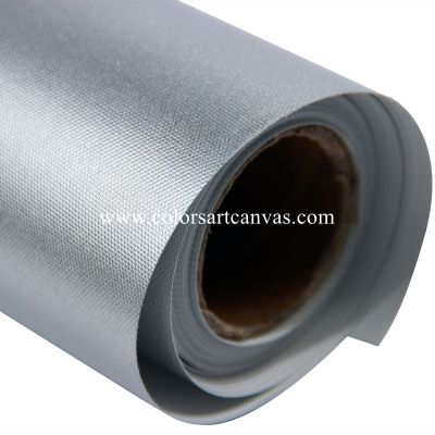 Eco solvent Metallic Silver Canvas Fabric