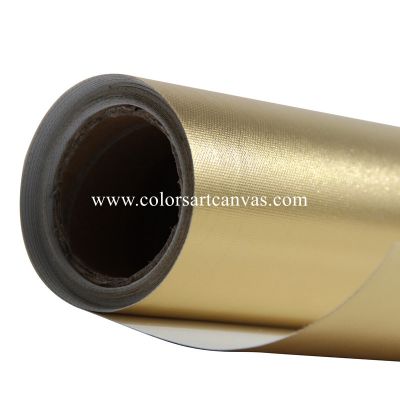 280gsm gold metallic solvent canvas