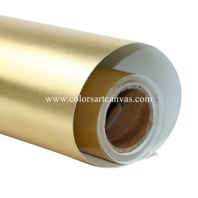 eco-solvent glossy golden polyester canvas/Metallic canvas