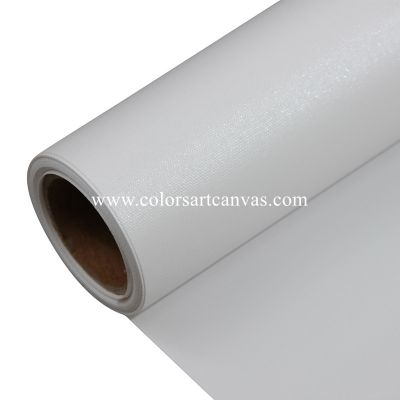 Scratch resistant white glossy eco solvent print polyester canvas 260g/sqm