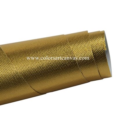300gsm gold metallic solvent canvas