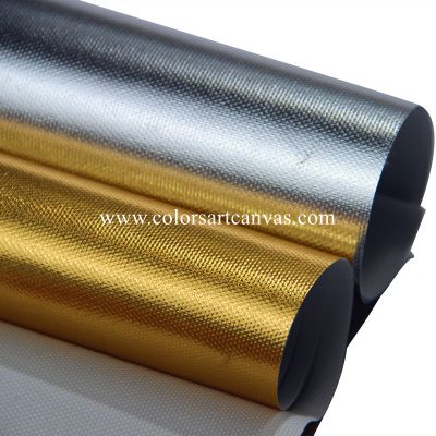  Metallic Gold Solvent Based Polyester Canvas