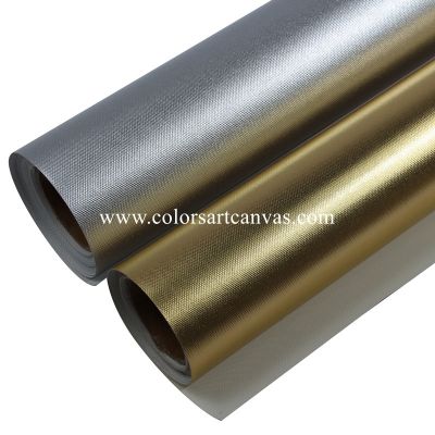 Metalic gold Solvent and Eco-Solvent Printable Canvas