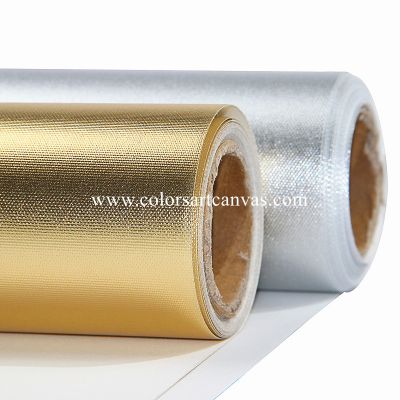 Metallic Gold and Metallic Pearlescent Stretched Canvases