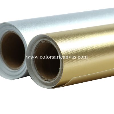 Gold Polyester Canvas Glossy for Inkjet Eco Solvent Printing