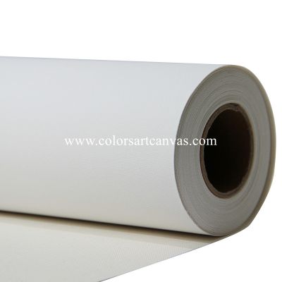 340gsm Matte waterproof Polycotton Canvas roll for pigment ink, UV ink, HP latex ink