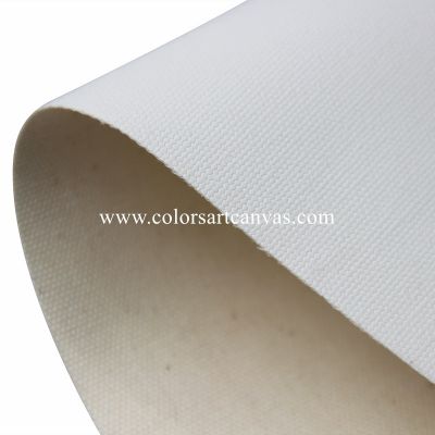 Canvas Matt Bright White on a poly/cotton canvas base