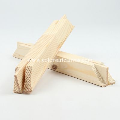 Solid finger-jointed wood stretcher bar frames for canvas prints