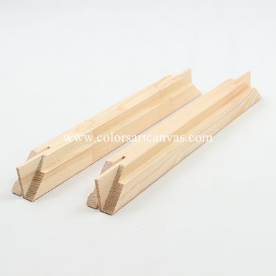 Stretcher bar for floater frames and gallery wraps