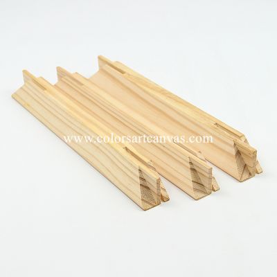 1-1/4 inch deepth×1-1/4 width beveled shape pine stretcher bars knot free