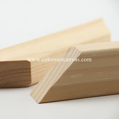 Pine wood stretcher bars-mitered ends -V-nail
