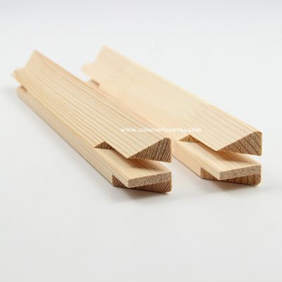 35×35mm Finger-Jointed Pine Stretcher Bars with Sloped Profile